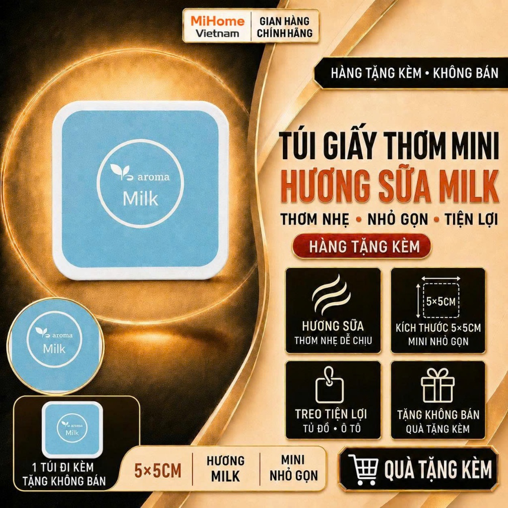 Túi Giấy Thơm Mini (Hàng Tặng) MiHome