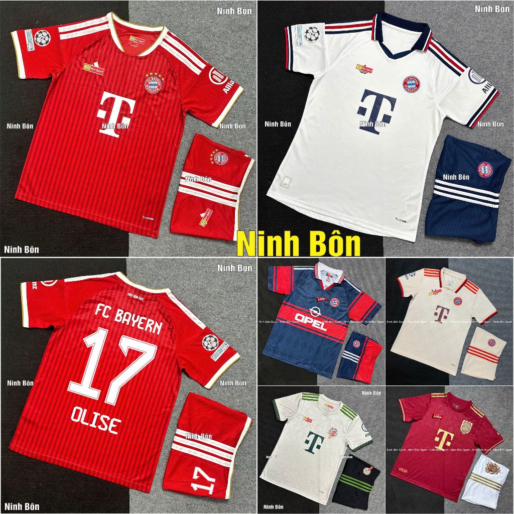 Áo Bóng Đá CLB Bayern Munich, Áo Đá Banh Bayern Mẫu Mới 2026 - Vải Thái Vẩy Rồng Cao Cấp