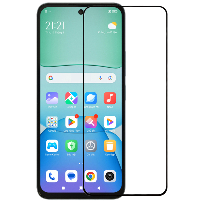 Combo 5 kính cường lực cho Xiaomi Redmi 13/ 13x kính full màn hình full keo