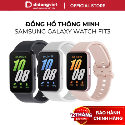 Vòng Đeo Tay Thông Minh Samsung Galaxy Fit3 - Màn Hình AMOLED, Theo Dõi Sức Khỏe - Hàng Chính Hãng