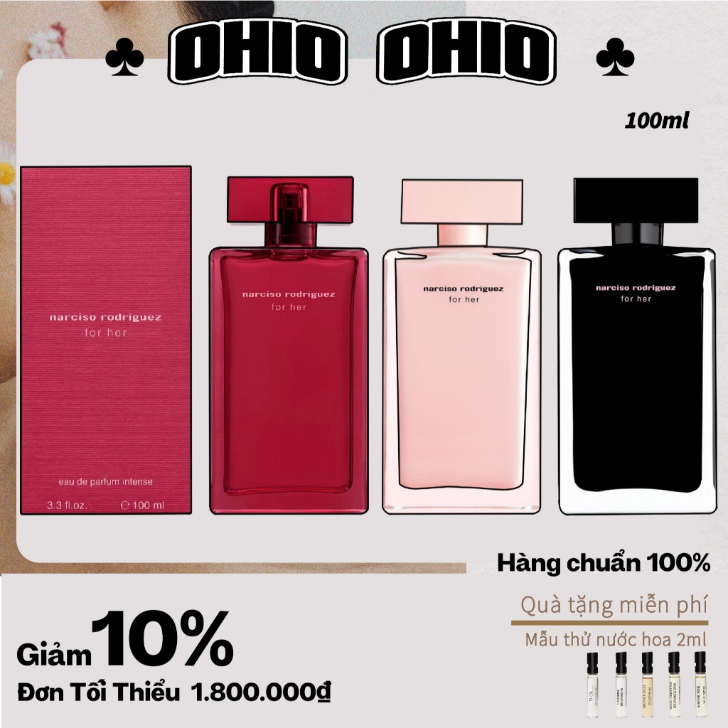Narciso Rodriguez for her Eau de Parfum Intense EDP 100ml