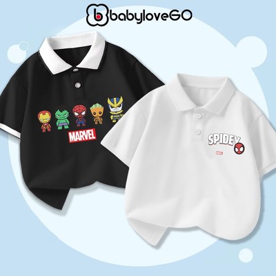 Áo polo bé trai BabyloveGO, áo polo cổ bẻ thanh lịch cho bé đi học đi chơi