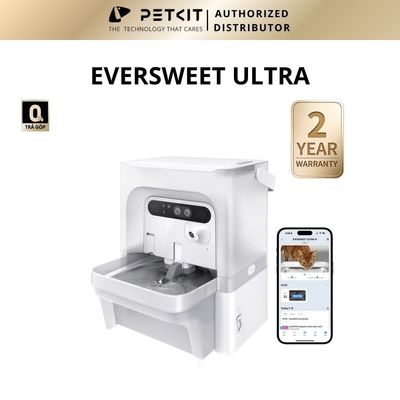 [NEW 2026] Máy Lọc Nước Cho Chó Mèo, Đài Phun Nước PETKIT Eversweet Ultra Công Nghệ Camera AI