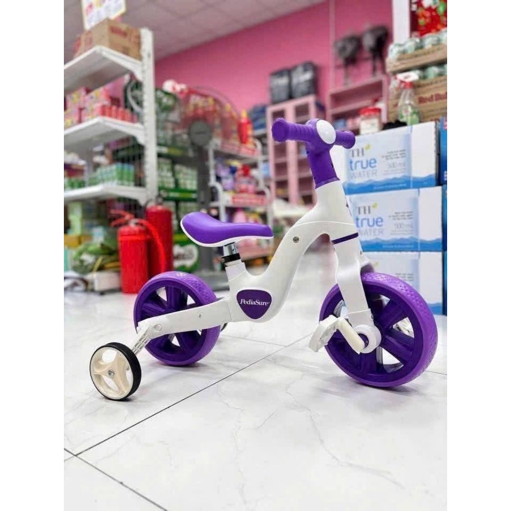 🍒🍒🍒Xe đạp 3 bánh - xe chòi chân cao cấp Pediasure có đèn và nhạc 🤩