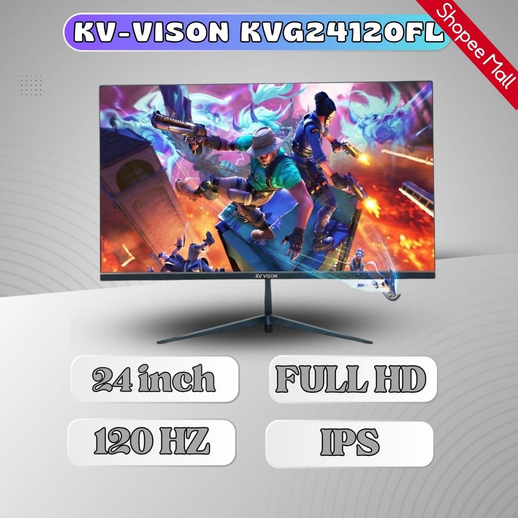 Màn hình Gaming 120hz Giá rẻ Full viền 24 inch KV-VISON KVG24120FL 24inch FHD/120hz/IPS/1ms