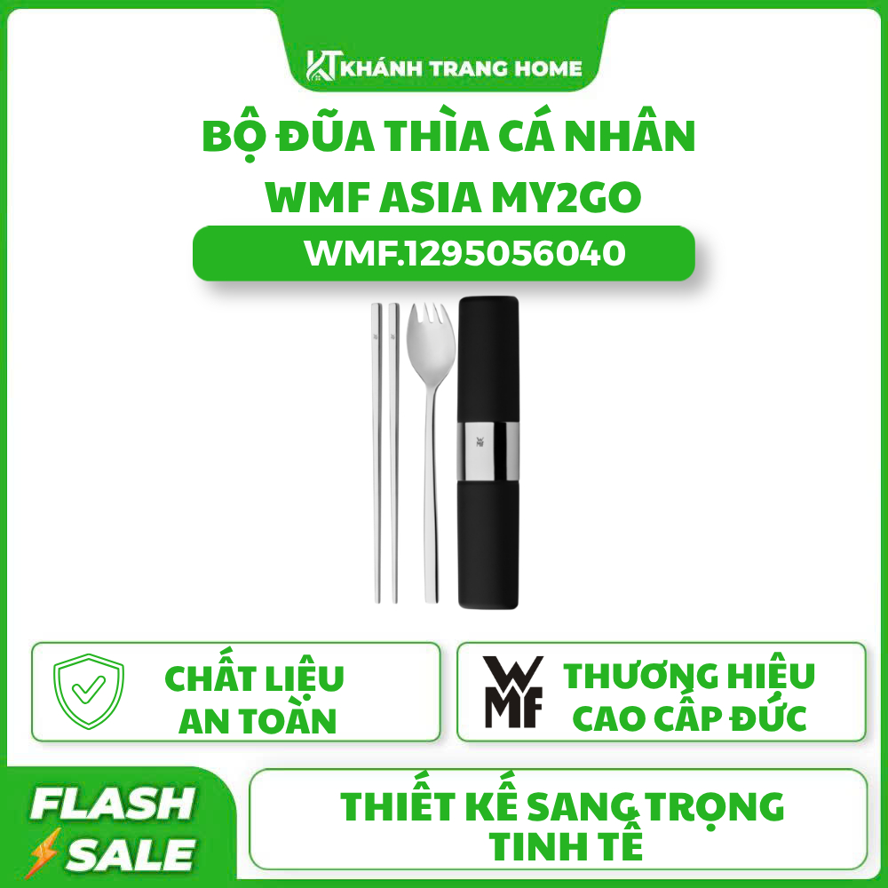 Bộ đũa thìa cá nhân WMF Asia My2Go - Thép Không Gỉ Kèm Hộp Đựng Cao Cấp - Khánh Trang Home