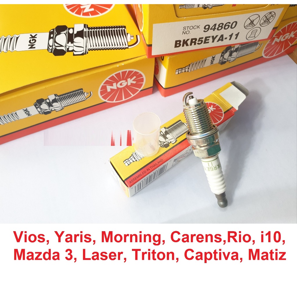 (BKR5EYA-11) Bugi NGK Nickel cho Vios, Yaris, Morning, Carens,Rio, i10, Mazda 3, Laser, Triton, Capt