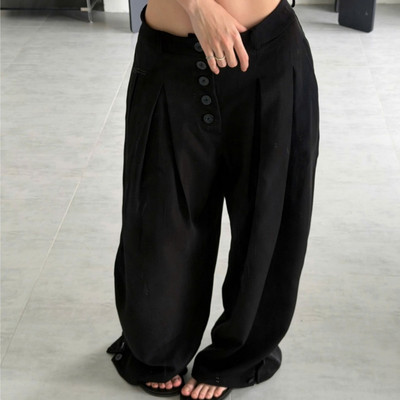 Quần ống thụng xếp ly NEWSEVEN 5B Cascade Trousers NQD.501