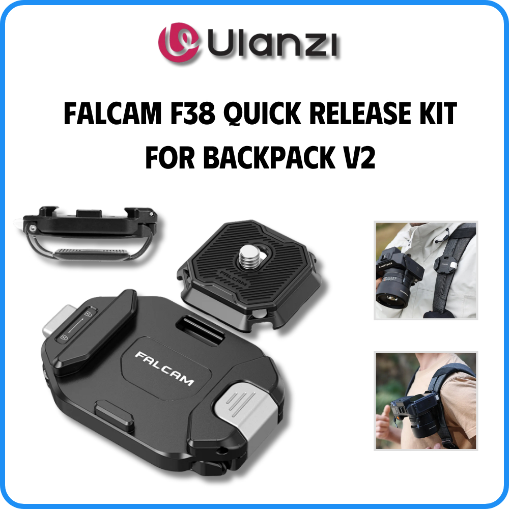 Falcam F38 Quick Release Kit For Backpack V2 - Kẹp balo Máy ảnh tháo lắp nhanh - Hàng Chính Hãng