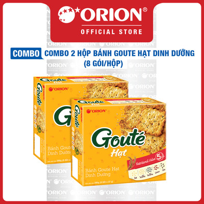 Combo 2 Hộp Bánh Goute Hạt dinh dưỡng (8 Gói/hộp)