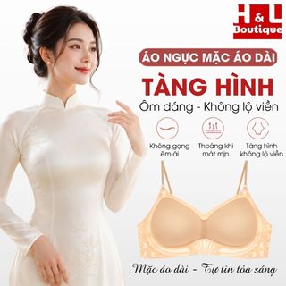 Áo Ngực Nữ Mặc Áo Dài Không Đường May Su Đúc Siêu Mát – Áo Lót Mỏng Nhẹ 1.5CM Bản Hở Lưng H&L A925