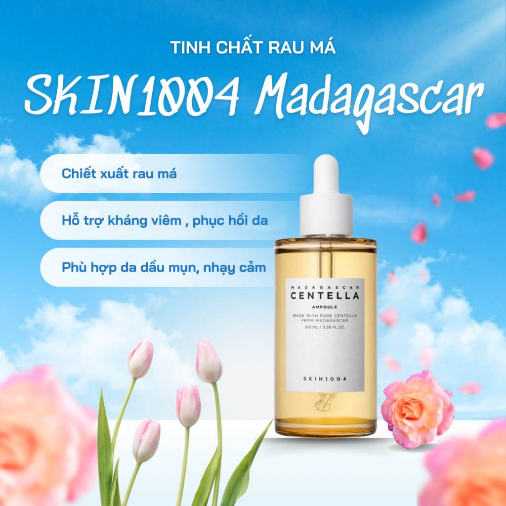 Tinh Chất Rau Má SKIN1004 Madagascar Centella Ampoule Hỗ Trợ Phục Hồi Da Nhạy Cảm 100ml