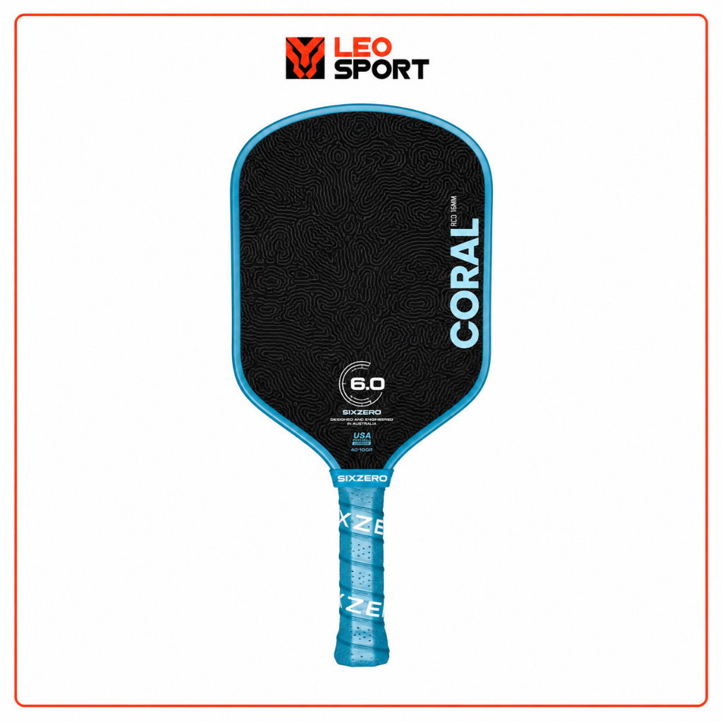 Vợt Pickleball Six Zero Coral 16mm | CHÍNH HÃNG |