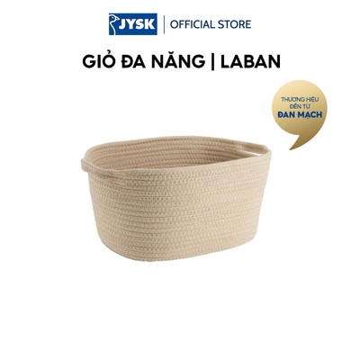 Giỏ đa năng | JYSK LABAN | PP/polyester | be | R27xD35xC18cm