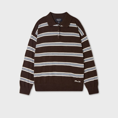 Áo Len WHO.A.U Multi Stripe Collar Pullover_WHKAGB931F
