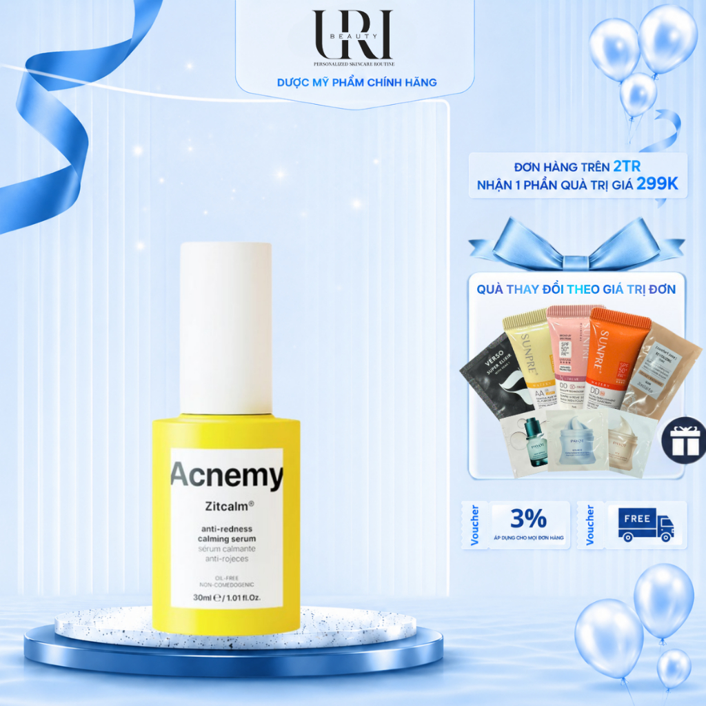[Công Ty] ACNEMY Zitcalm Calming Serum – Serum Làm Dịu Da Mụn & Hỗ Trợ Giảm Đỏ 30ml