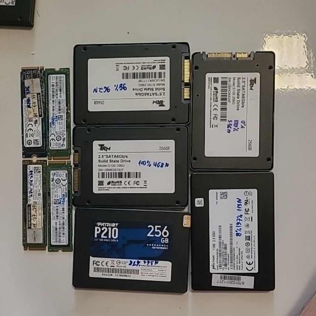 Ổ cứng ssd 256g 500g 1t 2t samsung, intel, wd, kingmax, patriot