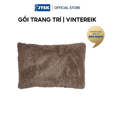 Gối trang trí | JYSK VINTEREIK | polyester | nâu | R35xD50cm