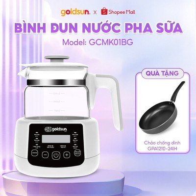 [LIVE] Bình Đun Nước Pha Sữa Đa Chức Năng Goldsun GCMK01BG 6 Chế Độ Nhiệt