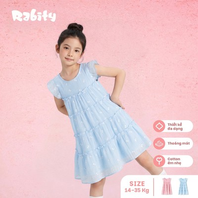   Đầm váy ngắn tay bé gái Rabity 950.103