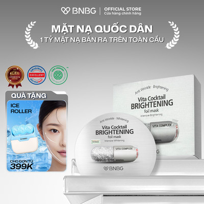 Combo 10 Mặt Nạ BNBG Hỗ Trợ Sáng Da BNBG Vita Cocktail Brightening Foil Mask 30mlx10