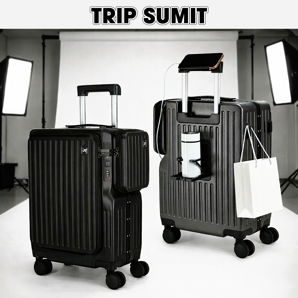 Vali Khung Nhôm TRIP SUMIT Size 20 Inch - bảo hành 60 tháng - Nhựa PC cao cấp  - Vali TRIP chính hãn