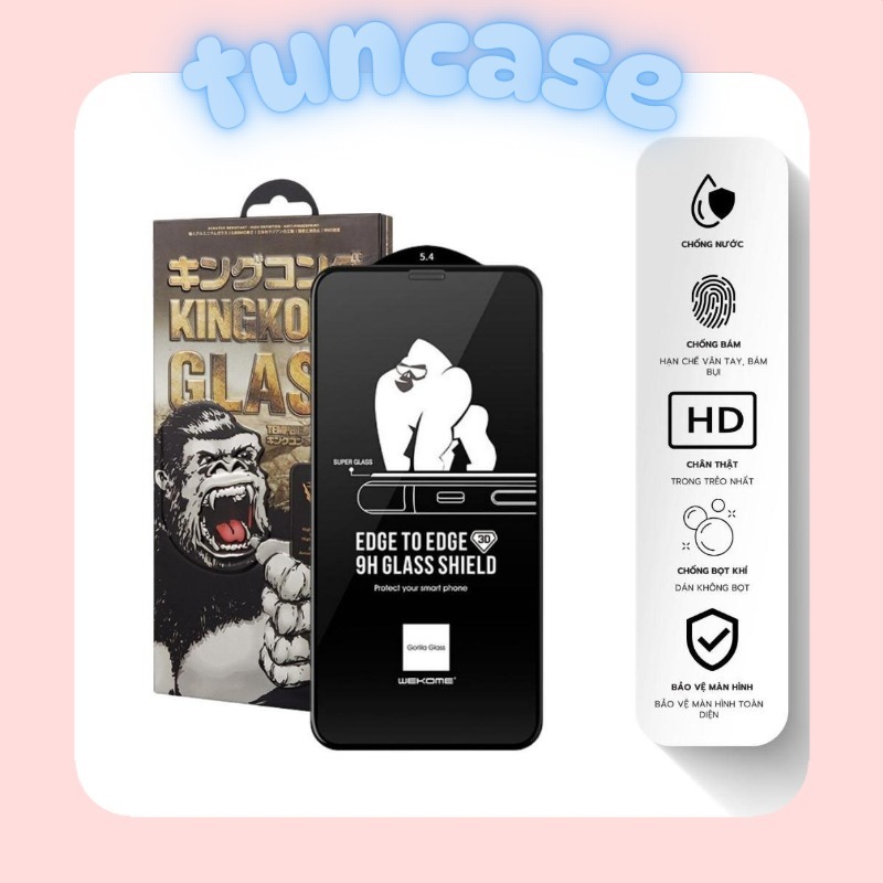 Kính cường lực KingKong full màn | IP X/Xsm/11/11PRO/11PRM/12/12PRO/12PRM/13/13PRM/13PRM/14/14PRO/14