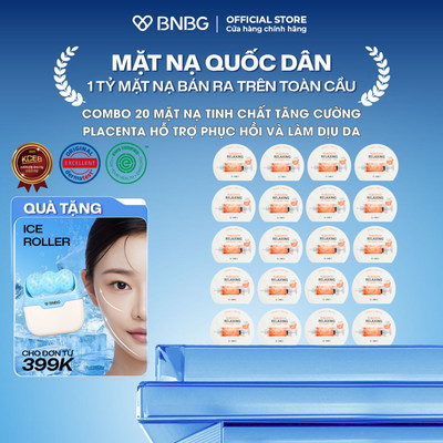 Combo 20 Mặt Nạ BNBG Tinh Chất Tăng Cường PLACENTA Hỗ Trợ Làm Dịu Và Phục HồI Da 30ml (Skin)