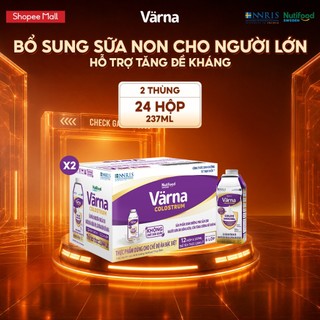 [LIVESTREAM PEWPEW] Combo 2 Thùng 12 hộp sữa bột pha sẵn Värna Colostrum (24 hộp giấy x 237ml)