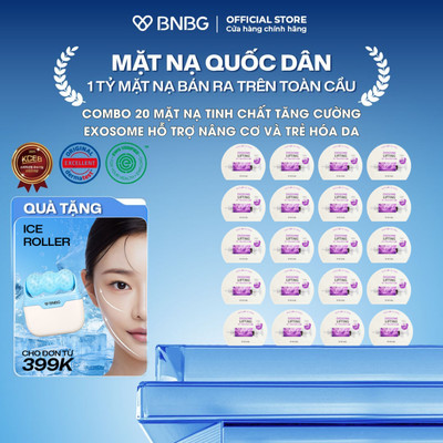 Combo 20 Mặt Nạ BNBG Tinh Chất Tăng Cường EXOSOME Hỗ Trợ Nâng Cơ, Trẻ Hóa Da 30mlx20 (Skin)