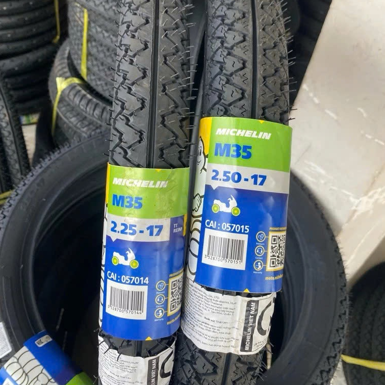 (M35) Michelin M35 là dòng lốp (vỏ) xe máy có ruột (Tube Type - TT) cho các dòng Honda Dream, Wave đ