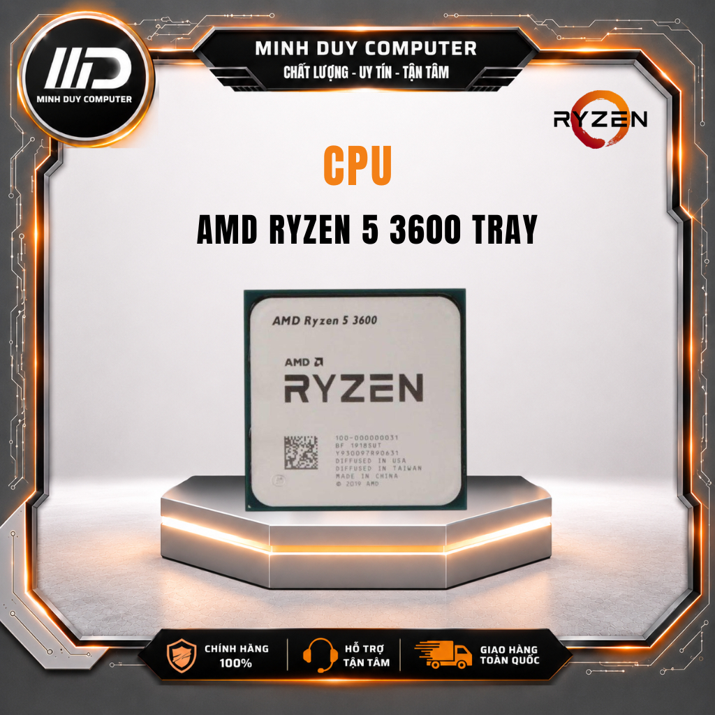 CPU AMD RYZEN 5 3600 TRAY - CHÍNH HÃNG - BẢO HÀNH 36 THÁNG