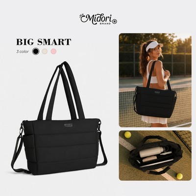 Túi Phao BIG SMART Tote Taslan Chần Bông Du Lịch Đi Làm Chống Sốc Laptop Đi Học Thể Thao | M STUDIO