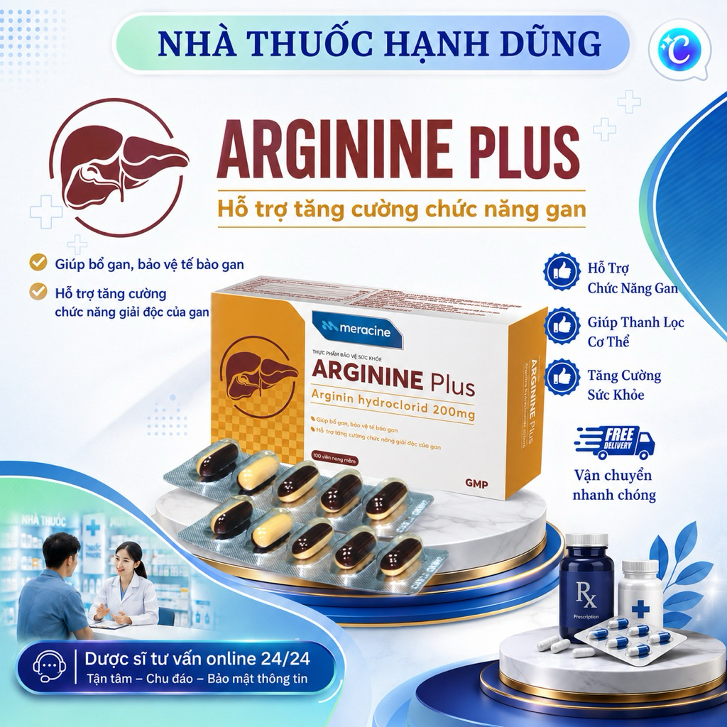 NTHD| ARGININE PLUS | Hỗ trợ tăng cường chức năng gan
