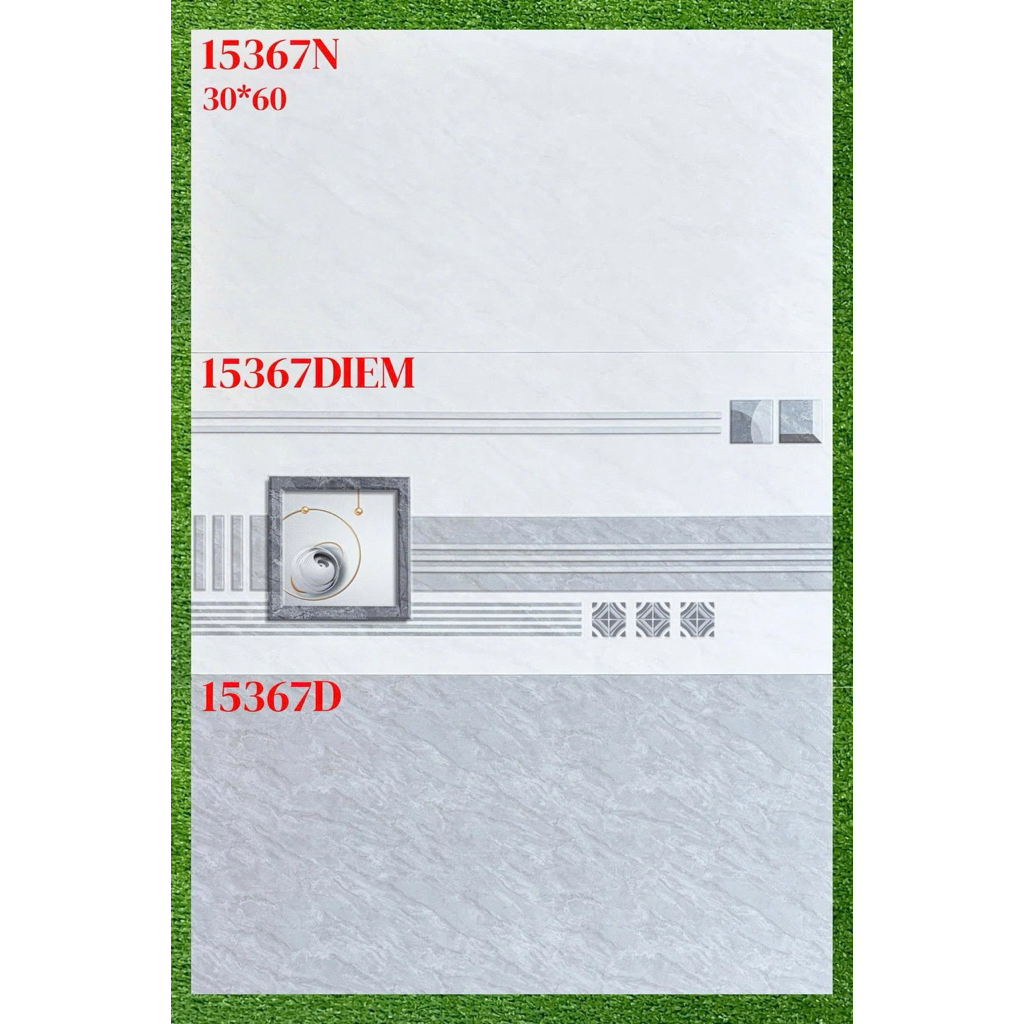 gạch ốp tường 30x60 cm đậm nhạt men bóng 1T=1.44 mét