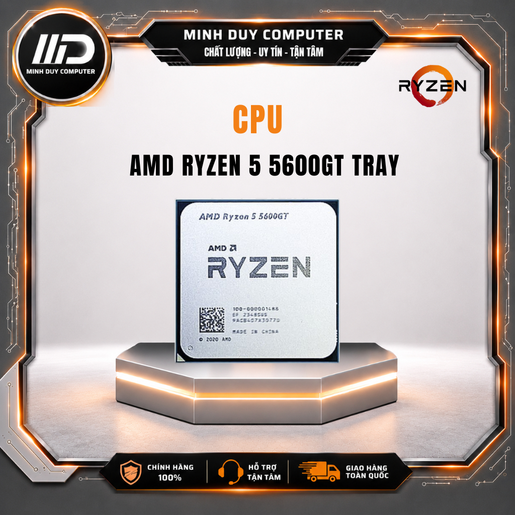 CPU AMD RYZEN 5 5600GT TRAY - CHÍNH HÃNG - BẢO HÀNH 36 THÁNG