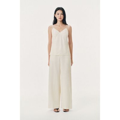 Quần dài dáng suông linen Mono Talk - MCS26S-B30007TK