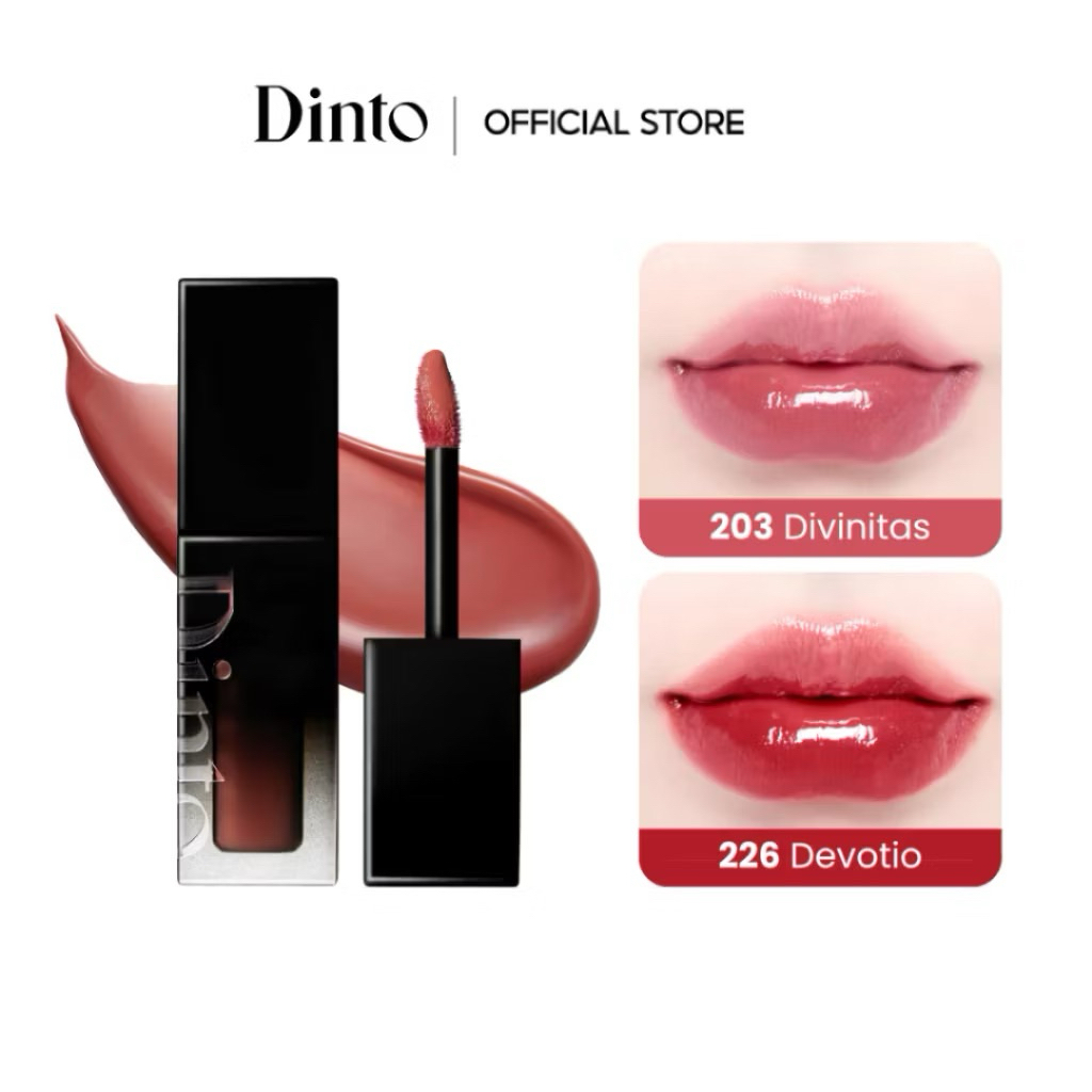 [S] Son Tint Bóng Lì Thuần Chay Lâu Trôi DINTO Blur-Glowy Lip Tint 3,5gam