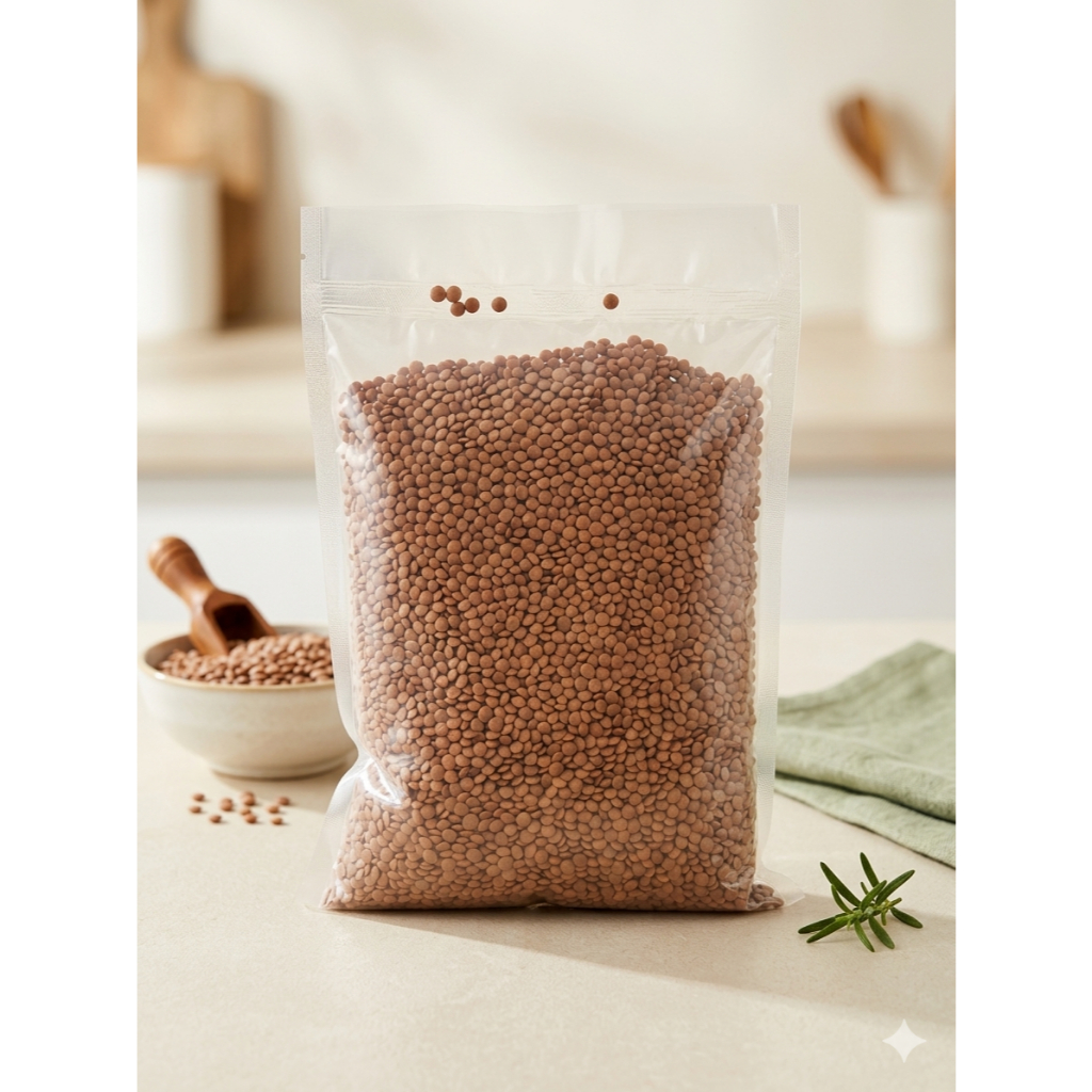 1 Kg, 500 g | BROWN MASOOR DAL | WHOLE MASOOR DAL LENTIL | ĐẬU LĂNG NÂU