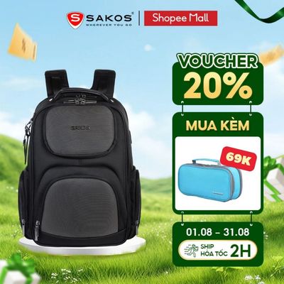Balo Doanh Nhân SAKOS IMPONA Cho Laptop 15,6Inch Thanh Lịch, Chuyên Nghiệp, Thanh Lịch, Chuẩn Phong Cách Văn Phòng.