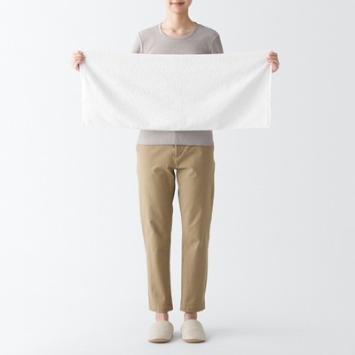 [26SS] MUJI Khăn Mặt Dệt Kiểu Pile Vòng  (34x85cm)