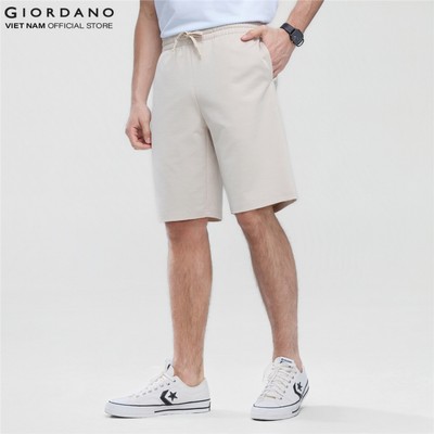 GIORDANO Quần Shorts Thun Nam Dây Rút Lưng Thun Knit Shorts 01106401