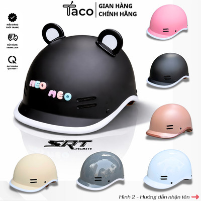 Nón Bảo Hiểm Nửa Đầu Cá Heo SRT HELMETS An Toàn Chính Hãng, Nhiều Màu Thời Trang Cá Tính - Bảo Hành 12 Tháng