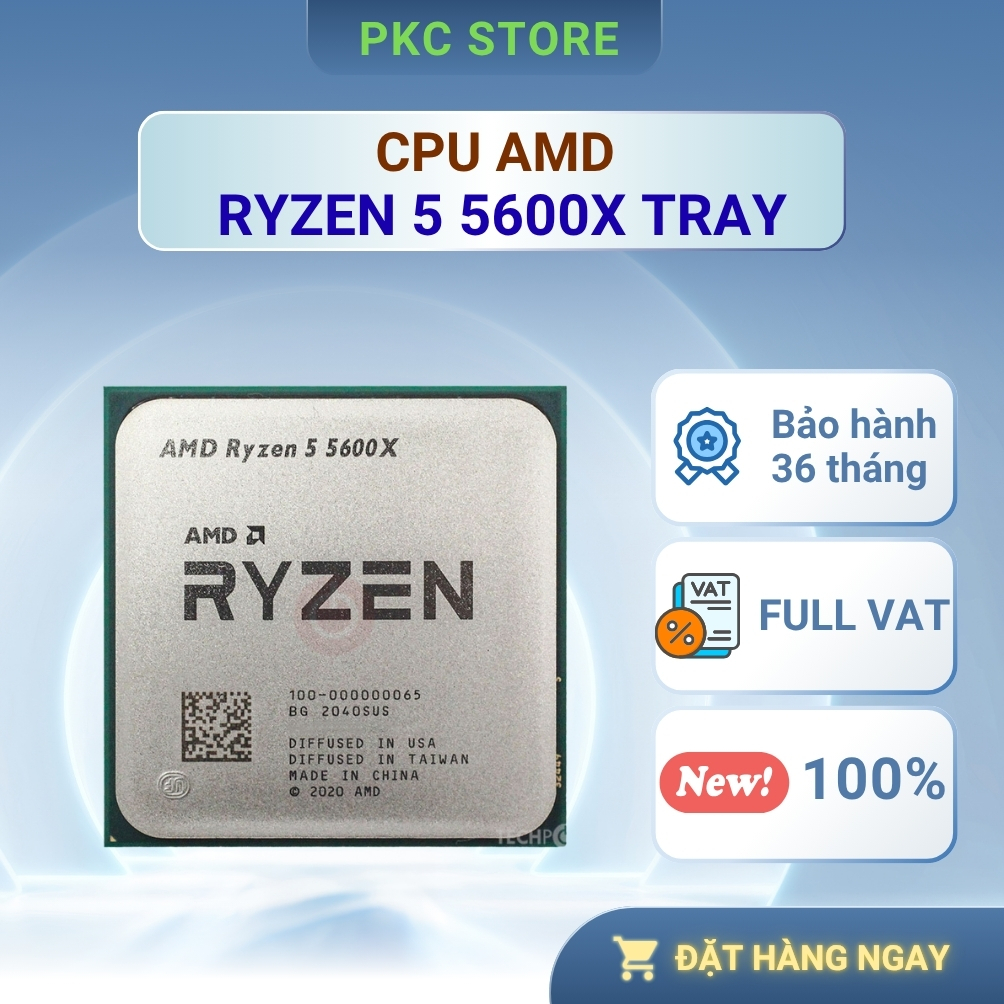 Bộ vi xử lý - CPU AMD Ryzen 5 5600X ( Tray ) ( Full VAT )