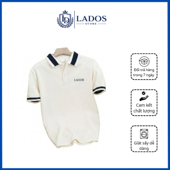 Áo polo LADOS họa tiết sọc kẻ