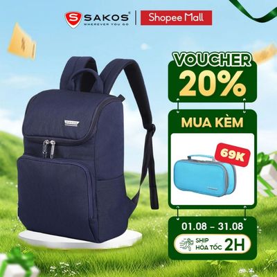 Balo Laptop Du Lịch Cao Cấp SAKOS WAYVIE 14 Inch Form Dáng Hiện Đại Chống Sốc Laptop Hiệu Quả