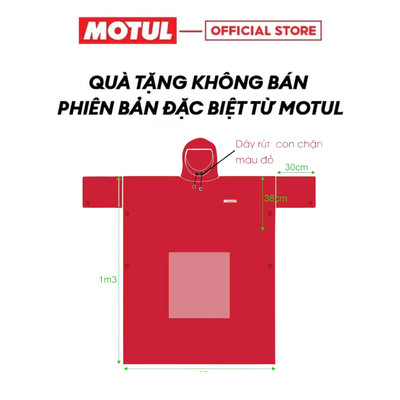 [QUÀ TẶNG KHÔNG BÁN] Áo Mưa Motul Cao Cấp MÃ LỰC BỨC PHÁ