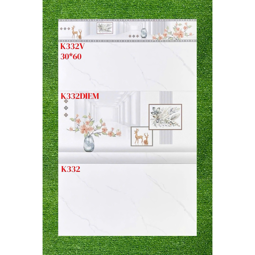 gạch ốp tường 30x60 cm men bóng cao cấp 1T=1.44 mét