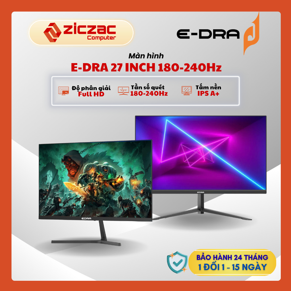 [Hỏa tốc HN] Màn hình Edra 27inch 180Hz - 240hz FHD IPS EGM27F180PVS | EGM27F220PVS - Chính hãng