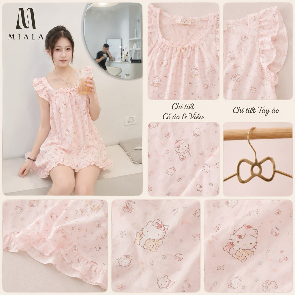 [Deal Mở Bán] Mẫu Bộ Đồ Ngủ Nữ Miala Cho Nàng Lựa Chọn, Hoạ Tiết Cute, Chất Đũi Hàn Mát Mịn